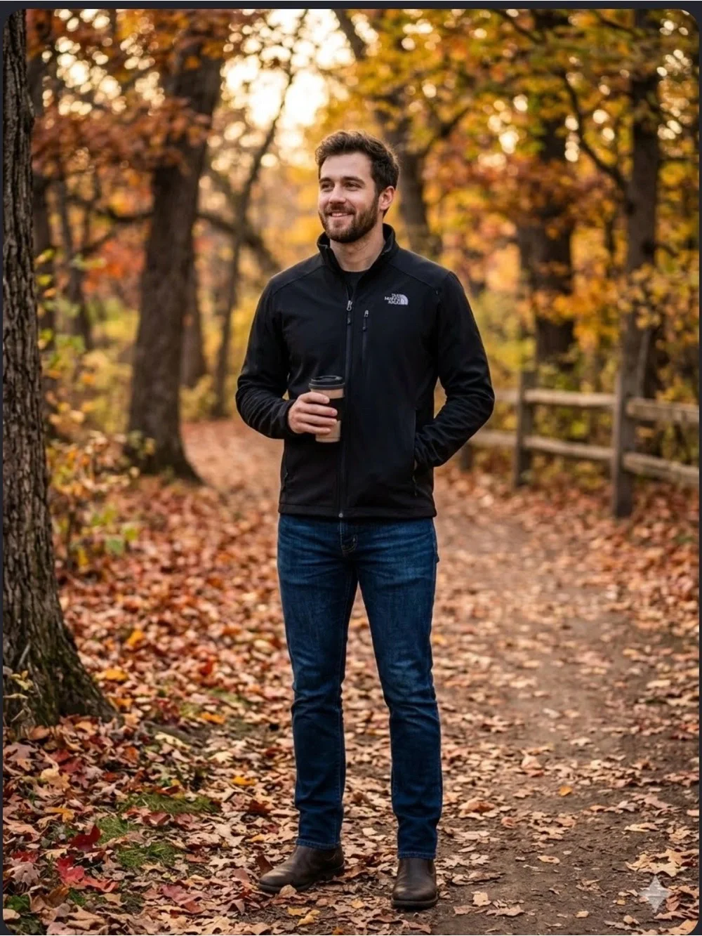 The North Face Apex Bionic Softshell Jacket Black Zip Up - Men’s Medium